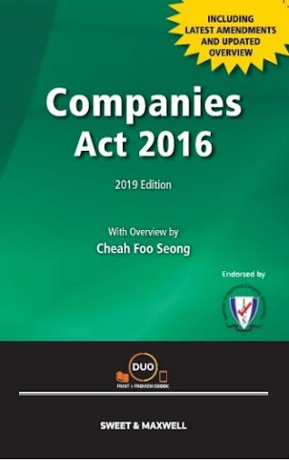 Cover Companies Act 2016 + ebook, 2019 Edition
